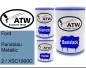 Preview: Ford, Parisblau Metallic, 2 / XSC1900C: 500ml Lackdose + 500ml Klarlack + 250ml Härter - Set, von ATW Autoteile West.